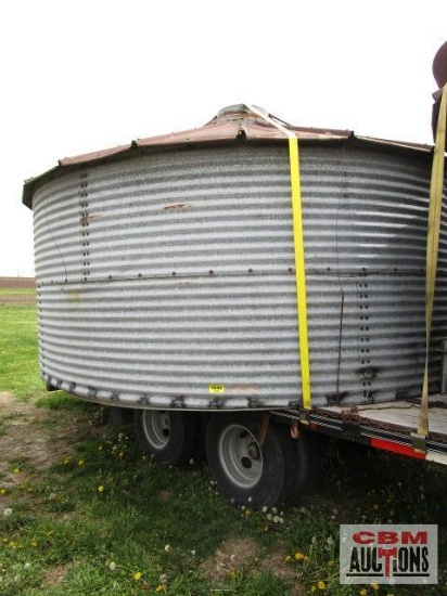 Butler 15' dia x 11' tall grain bin. Would make for a great outdoor gazebo project. We will not