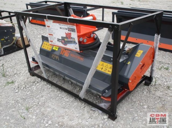 Unused TMG-EFM48 48-in Excavator Brush Flail Mower for 6 to 8 Ton Excavators Hydraulic motor with