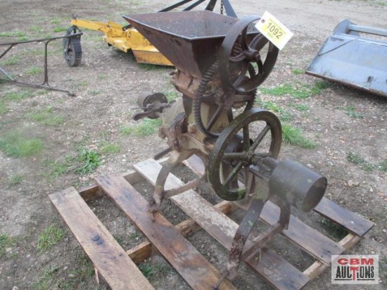 Antique belt drive corn sheller