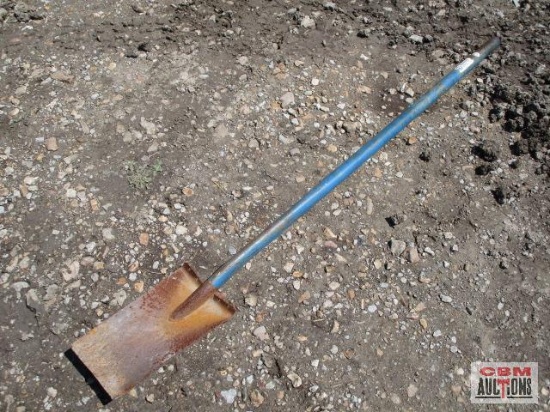 WW steel handled shovel blue