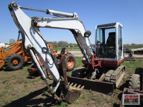 Takeuchi...TB145 Mini excavator, 37 hp yanmar diesel, 3,054 hrs, cab, 24" bucket, dozer blade,...