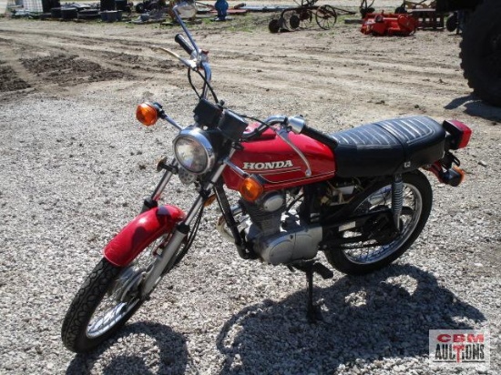 1980 Honda CB125S motorcycle, 8,191 miles, missing gas cap, super clean, runs Vin# 5103243