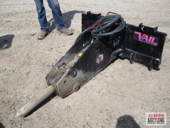 Vail x series skid steer concrete breaker S# 61B297A 1227665