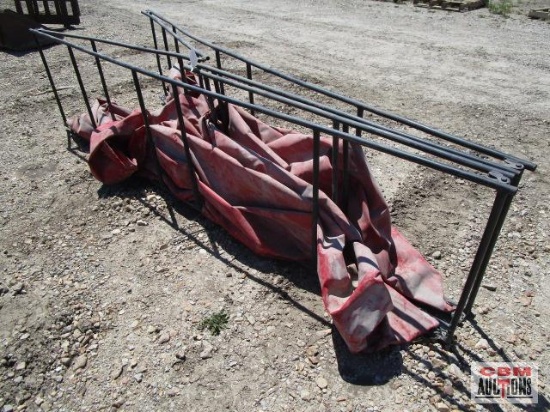 1,500 gal red portable water tank