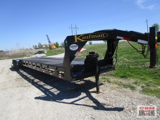 2017 Kaufman Tri Axle Flat Bed Car Trailer 18K , VIN # 5VGFL4338HL000242