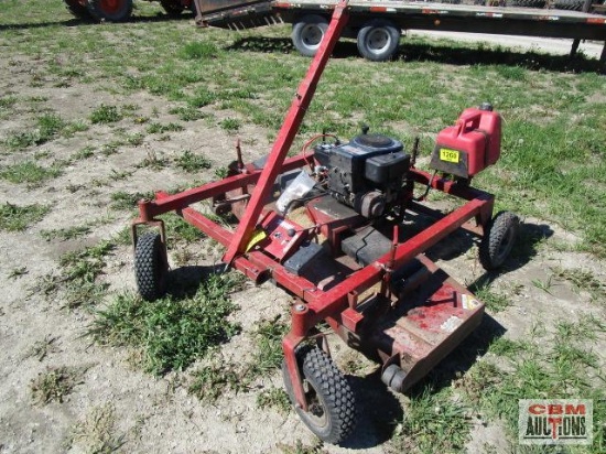 Swisher 60" pull behind mower 12hp Briggs & Stratton, M# 283707, runs
