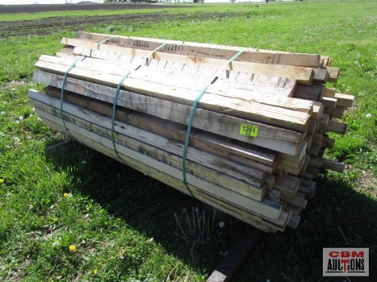 Pile of Pine & Oak Lumber Dunnage Approx Long 8' +/-