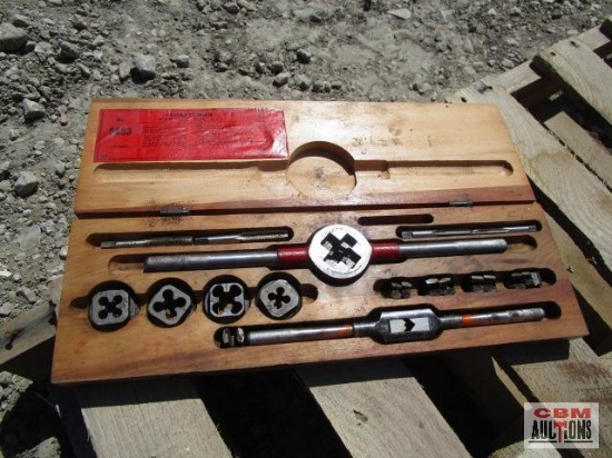 Vintage Craftsman Tap and Die Set in Wooden Box