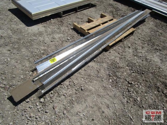 Stucco lathe expansion joint, wear screed and corners