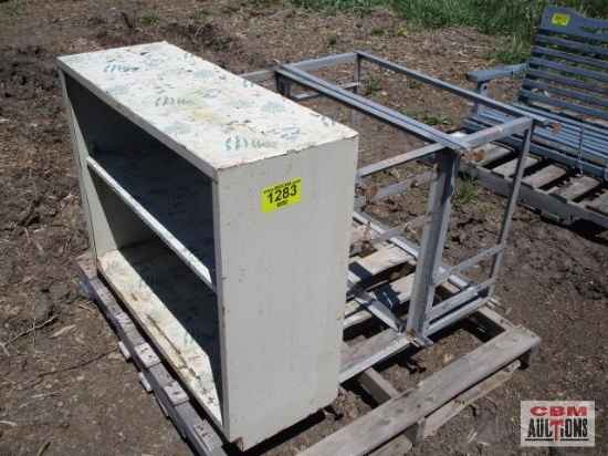 3 - Metal shelving units