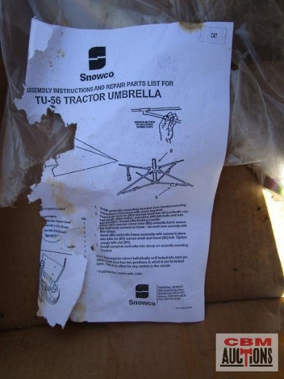 Snowco TU-56 Tractor Umbrella with Cat Logo