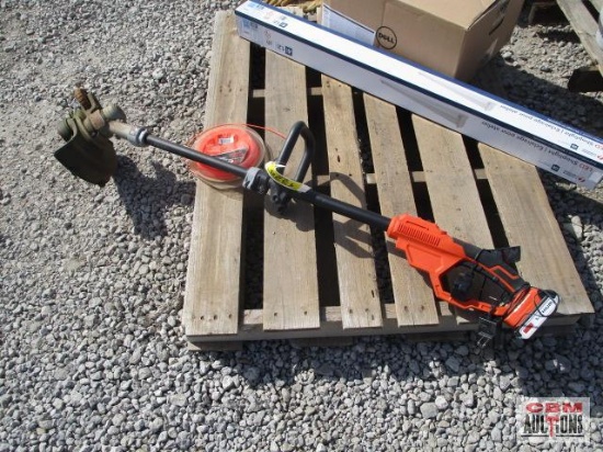 Black & Decker Trimmer and String with 20v Lithium Battery and Charging Cord