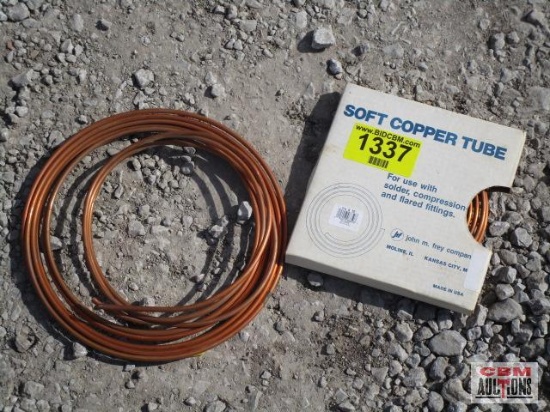 Partial Box of 1/4" Soft Copper Tubing