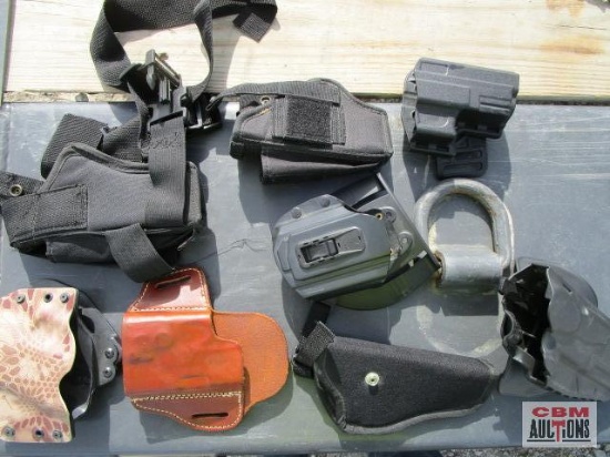 Assorted pistol holsters