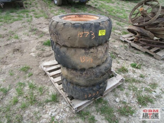 6- 10-16.5 Skid steer tires and wheel