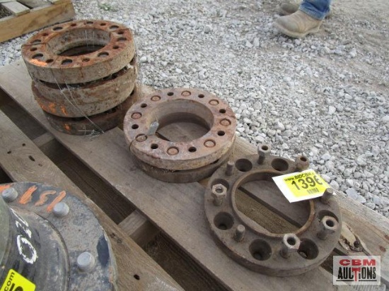Wheel spacers set of 4 and set of 3 and 1 single