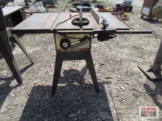 Craftsman 10" table saw S#4220.P1533, runs, missing belt