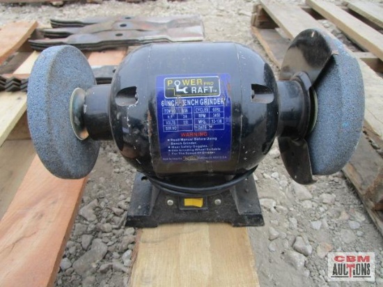 Power Pro Craft 6" Electric Bench Grinder,...