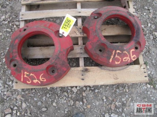 2 Wheel Weights, 4 bolt - Red