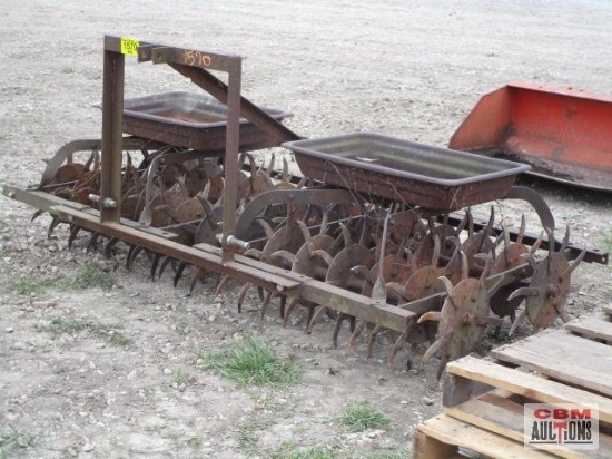 Antique 82" 3pt rotary hoe