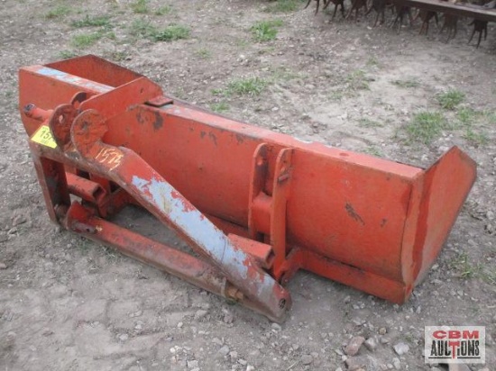 54" 3pt dirt scoop- red