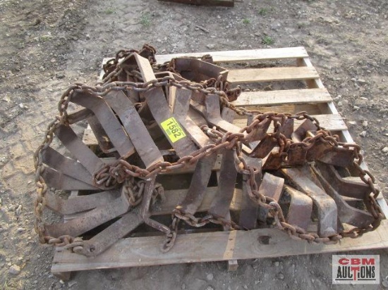 Steel tracks for 10-16.5 skid steer loader they came off a New Holland