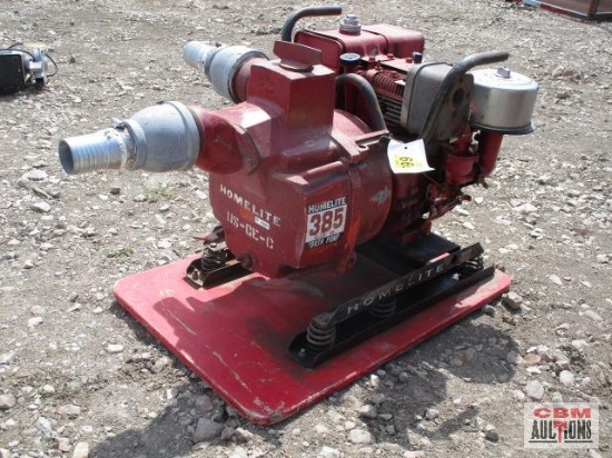 Homelite 385 2"... trash water pump, 8 hp Briggs & Stratton