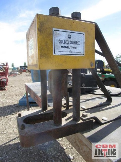 Weatherhead Coll-o-crimp M# T-400 hydraulic hose making machine with dies. dies in office
