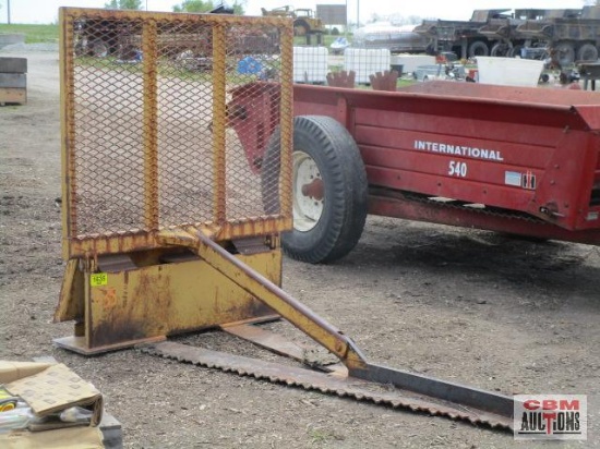 Skid steer tree saw - yellow