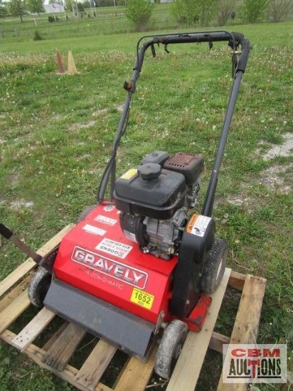 Gravely M#995028 thatch-o-matic, 6hp robin, S#000108 runs