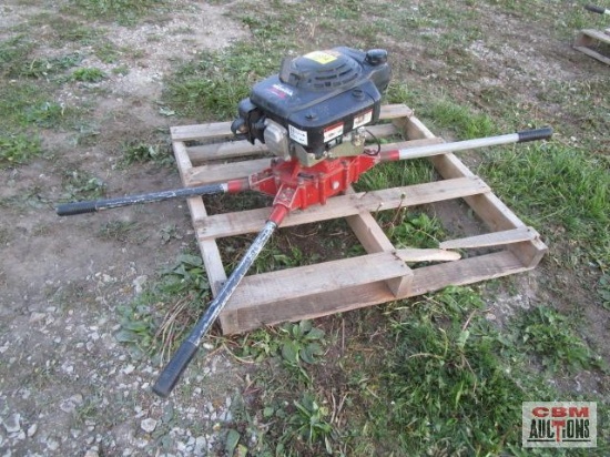General M#330 2 - man gas post hole digger drive unit, 5hp Honda, S#33020199 runs