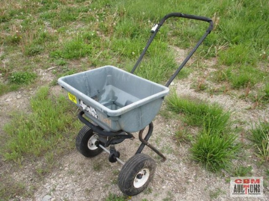 Broadcast fertilizer spreader- Gray