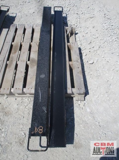 84" Pallet fork extensions light duty Weighs #96
