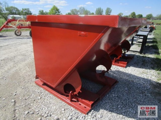 2 Cu Yd Stackable Self Dumping Trash Debris Hopper With Fork Pockets Weighs #638