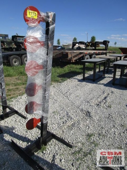 3/8" Thick AR500 dueling shooting tree target weighs #80