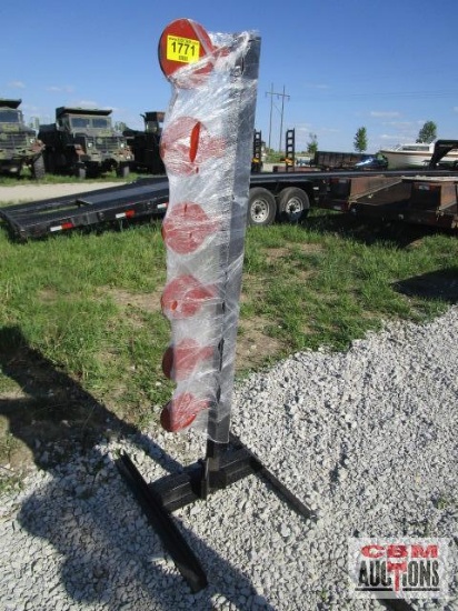 3/8" Thick AR500 dueling shooting tree target weighs #80