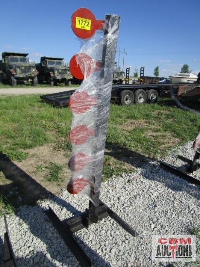3/8" Thick AR500 dueling shooting tree target weighs #80