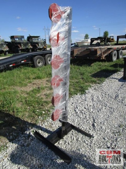 3/8" Thick AR500 dueling shooting tree target weighs #80
