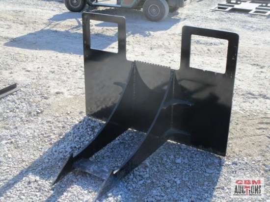 Heavy duty skid steer rock, concrete slab, stump remover weighs #290