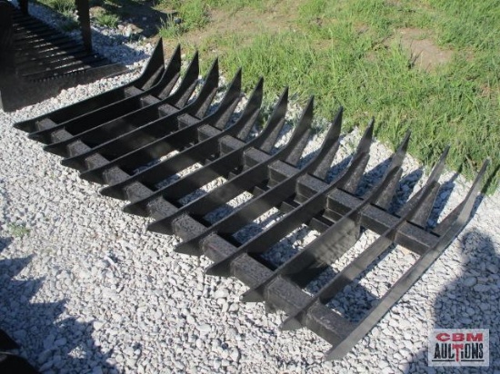 Skid steer root rake 34" x 70"