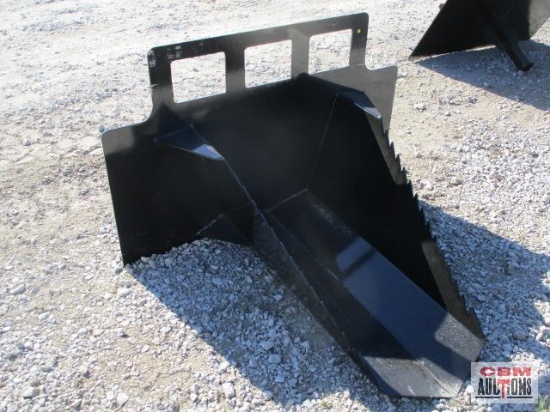40" Skid steer tree spade ditch bucket weighs #241