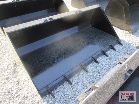 72" Skid steer tooth bucket weighs #500