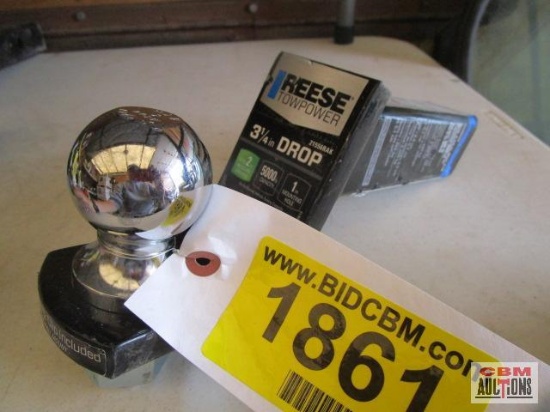 Reese Towpower receiver hitch with 3 1/4" drop, 1" hole, with 2" ball, fits 2" receiver, 5,000 lb