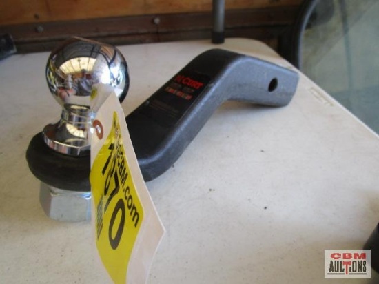 Curt receiver hitch, 4" drop, 3" rise, 1 1/4" hole with 2 5/16" ball,...