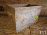 Vintage Benjamin Moore & Co 12- 1/2 gal wooden crate *B