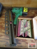 Hitachi air nailer with box of nails, seller says works
