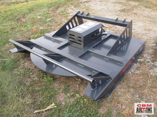 New 72" JCT skid steer brush cutter mower with hoses & couplers 6' wide deck built with 7 gauge