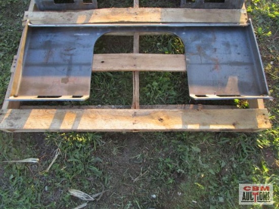 Big Dog skid steer open back quick attach weld on plate