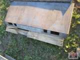 Big Dog skid steer solid back quick attach weld on plate