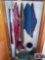Contents of closet: Clothing and women's fashion hats *2